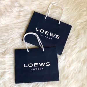 Loews Hotel Gift Bags in Navy Blue